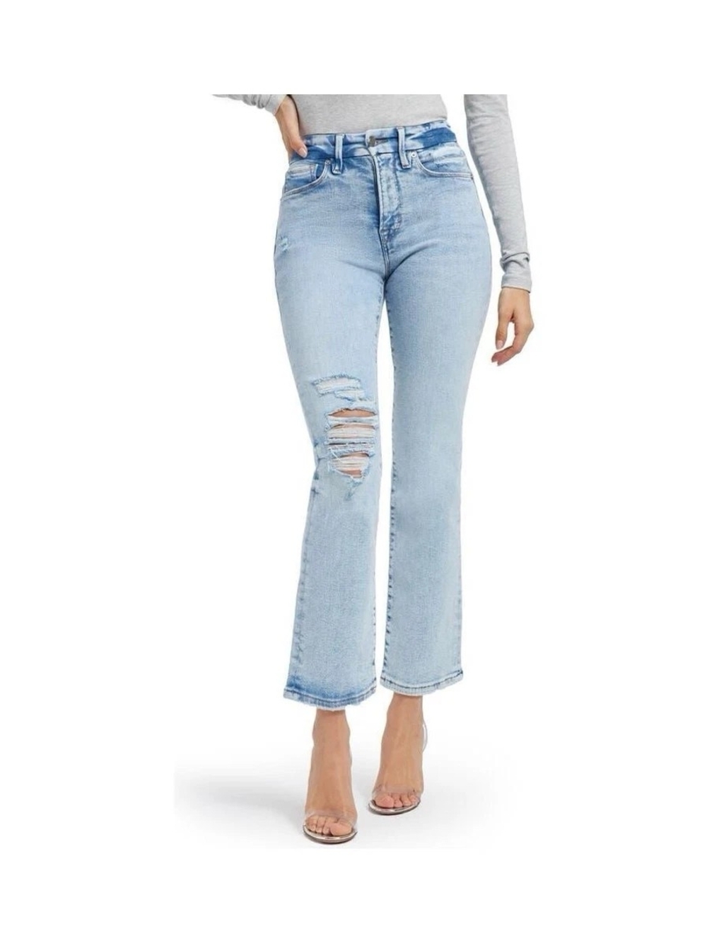 Good American Good Legs Straight Indigo 401